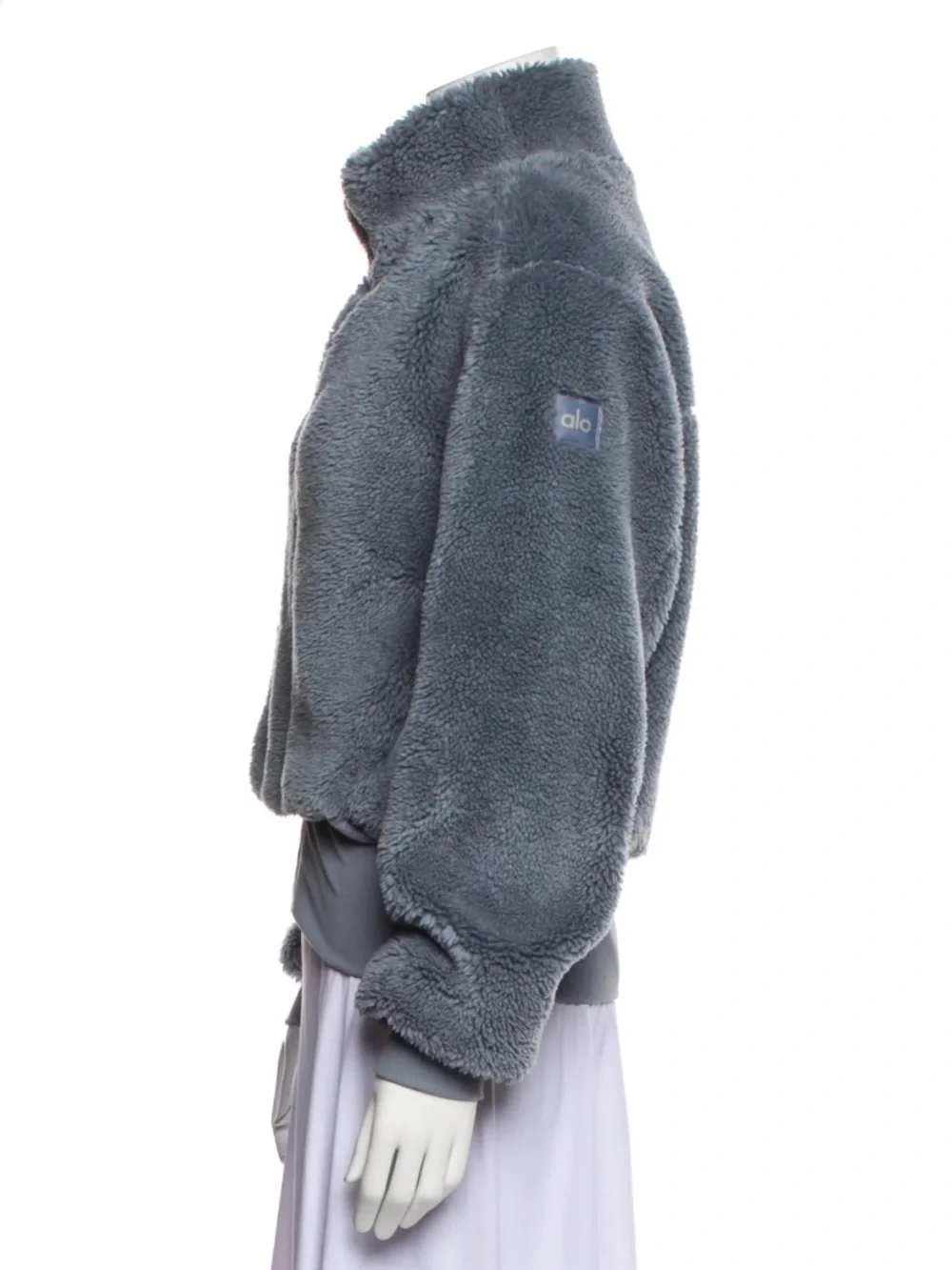 ALO Yoga Charcoal Gray Teddy Jacket